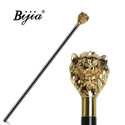 Golden lion BIJIA джентльмен трость domineering ручка в виде животного скипетр креативный подарок civilized трость - Цвет: Golden lion