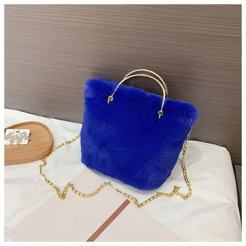

Autumn and Winter New Plush Handbags Women Bags 2020 New Cute Chain Fashion Ladies One-shoulder Trendy All-match Messenger Bag