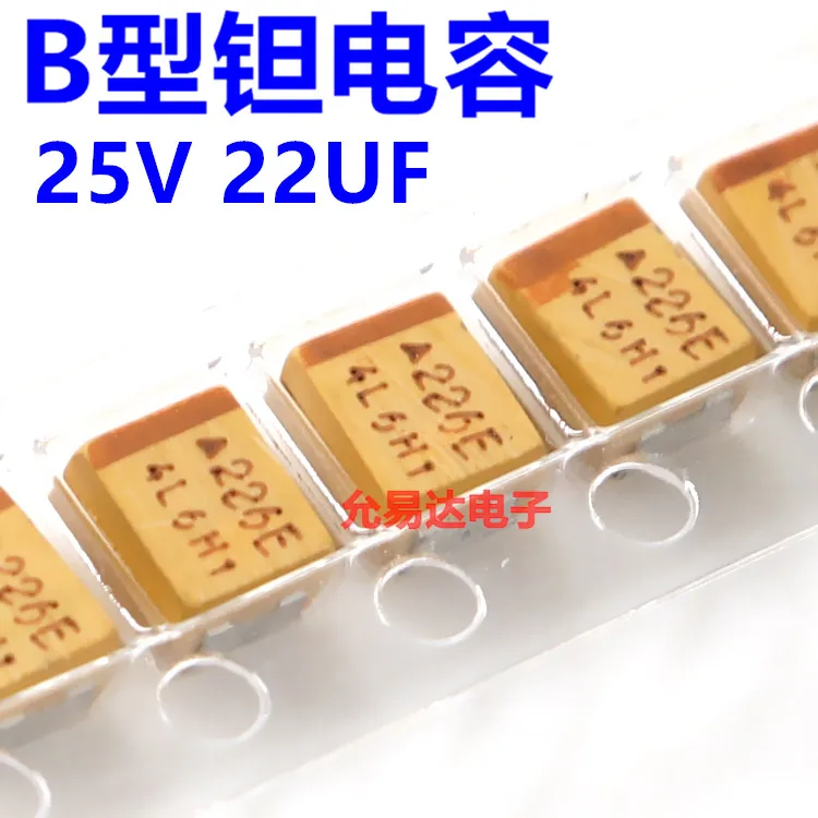 

SMD Tantalum Capacitor 25V 22UF Type B Print 226E Original