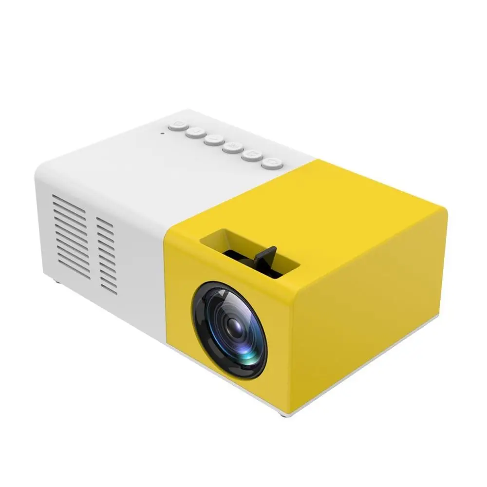 

J9 Mini Portable Projector Support HDMI-compatible AV USB HD 1080p Video Media Player LED Projector For Home Theater PC Laptop