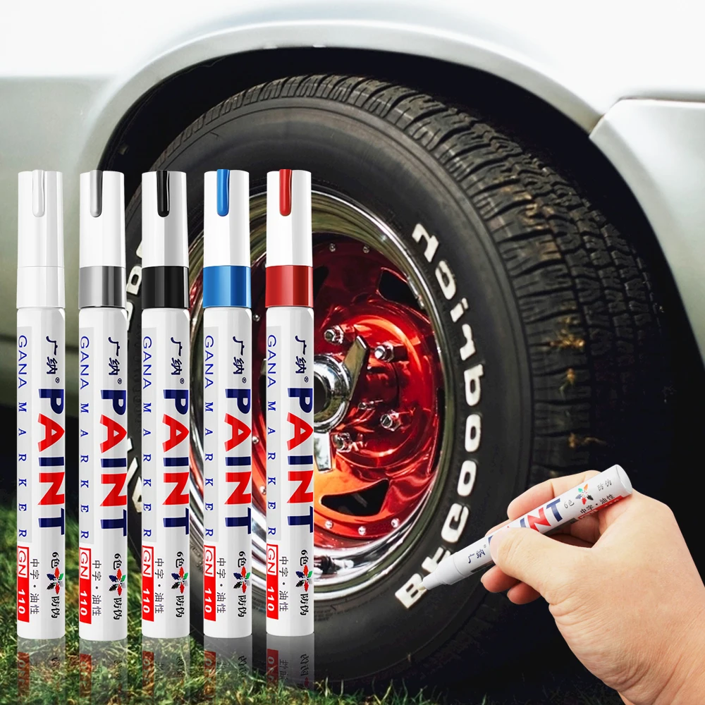 1 Pcs Car Paint Pen Auto Wheel Tire Oily Painting Mark For Mazda 2 3 6 CX-5 Atenza CX-7 CX-9 CX-3 CX-4 CX-8 MX5 | Автомобили и