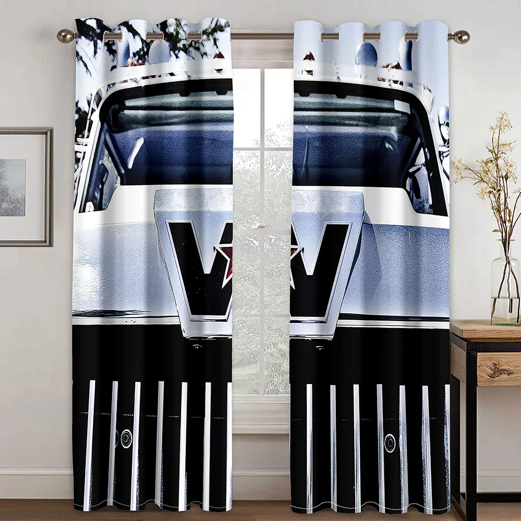 

Bedroom Blackout Curtains 3D Car Printed Window Curtains Living Room Thermal Insulated Drapes Decor カーテン Cortinas Para La Sala