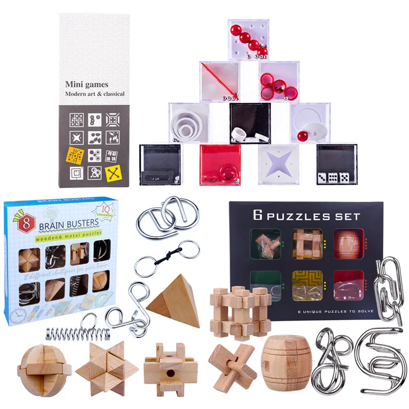 1 kit 12/24/30 шт. лабиринт игра-головоломка Коробки с Сталь мяч Логические развивающие игрушки подарок для детей и взрослых обучения рождественские подарки - Цвет: 1 kit