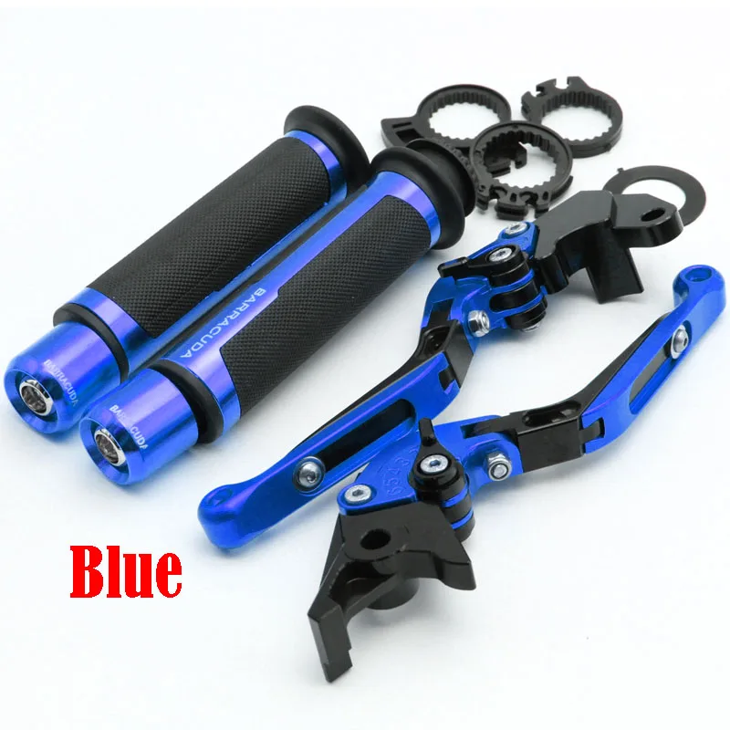 blue Для Kawasaki ZR-7/S ZR7 ZR7S 1999-2003 2000 2001 2002 мотоцикл Регулируемый складной сцепные рычаги Руль ручками - Цвет: blue