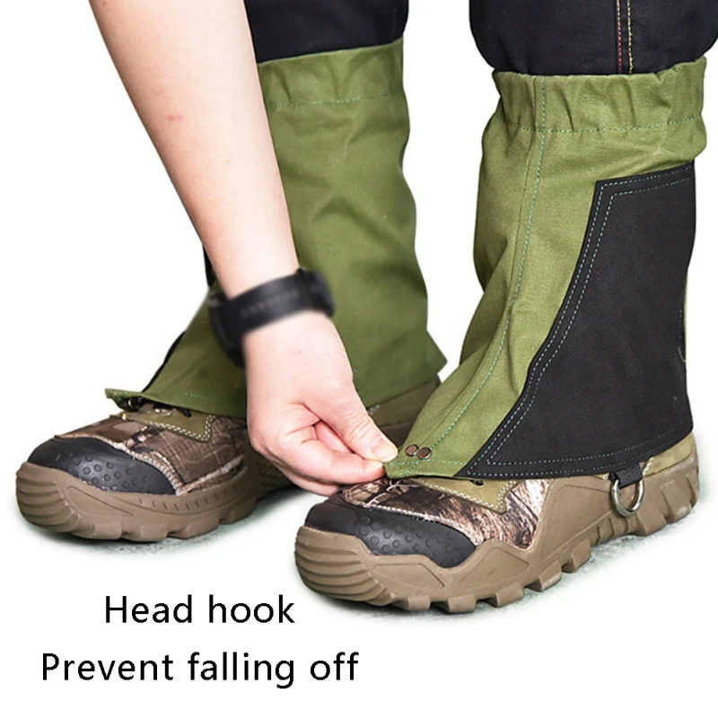 

Waterproof Outdoor Hiking Walking Climbing Hunting Snow Legging Gaiters Tear Resistant Short Leg Cover Canvas Leggings