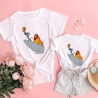 funny lion king simba t shirt casual short sleeve shirt couple matching clothes summer mommy and kids tops children%e2%80%99s tshirt