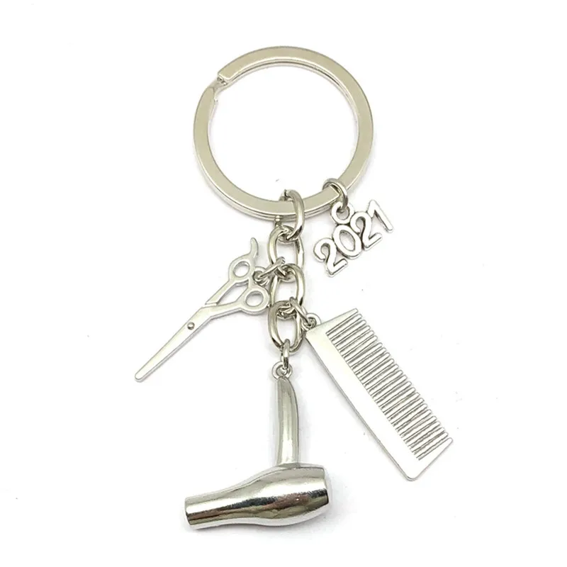 Щетка для волос брелок ключей парикмахерские ножницы|Брелоки| |