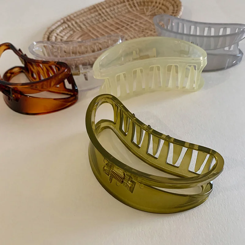 Модные прозрачные шпильки для волос в форме полумесяца |