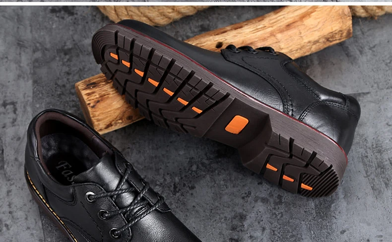 Низкая Dr Martens Мужская первый слой натуральная кожаная мужская обувь высокого качества Martins лифт обувь Рабочая безопасность плюс Размер 47