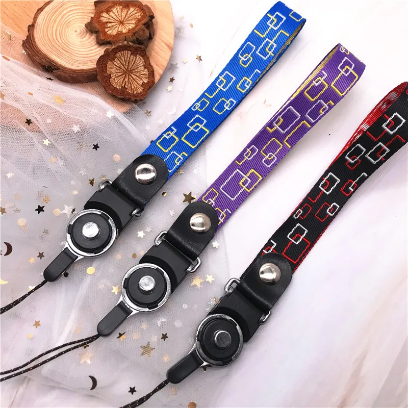 Модный простой квадратный ремешок 2-в-1 съемный на запястье для держателей id карт