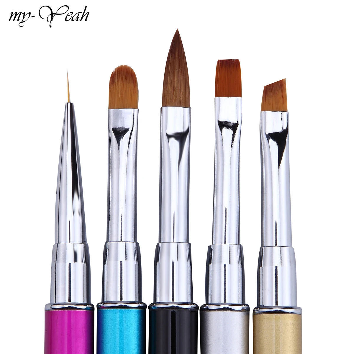 Nail Art Rhinestone Acrylic Handle Carving Nails UV Gel Painting Brush Lines Liner DIY Design Drawing Pen Manicure Tool Home | Красота и