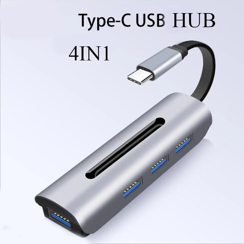 USB C HUB 4 in 1 Baolyda HDMI VGA адаптер 9в1 usb type C к HDMI 4K для samsung Dex станция для Galaxy S10/S9/S8 Note 9/8 USB C док-станция для MacBook - Цвет: USB C HUB 4 in 1