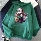 Осенняя одежда для детей, рассекающий демонов, Аниме толстовки Kamado Tanjirou для девочек-подростков, мальчиков, толстовка с капюшоном, свободная, с длинным рукавом