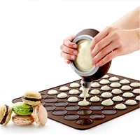 macaron silicone pad baking mat round shape baking pad diy cake dessert oven liner baking tools for cakes