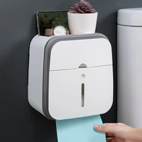 tissue box holder kitchen exquisite organizer toilet bathroom no punching napkin storage organization home boite de rangement