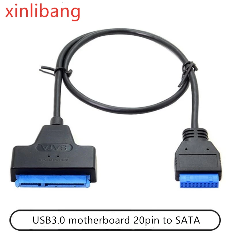 Motherboard USB3.0 20Pin to SATA-22Pin hard disk extension cable