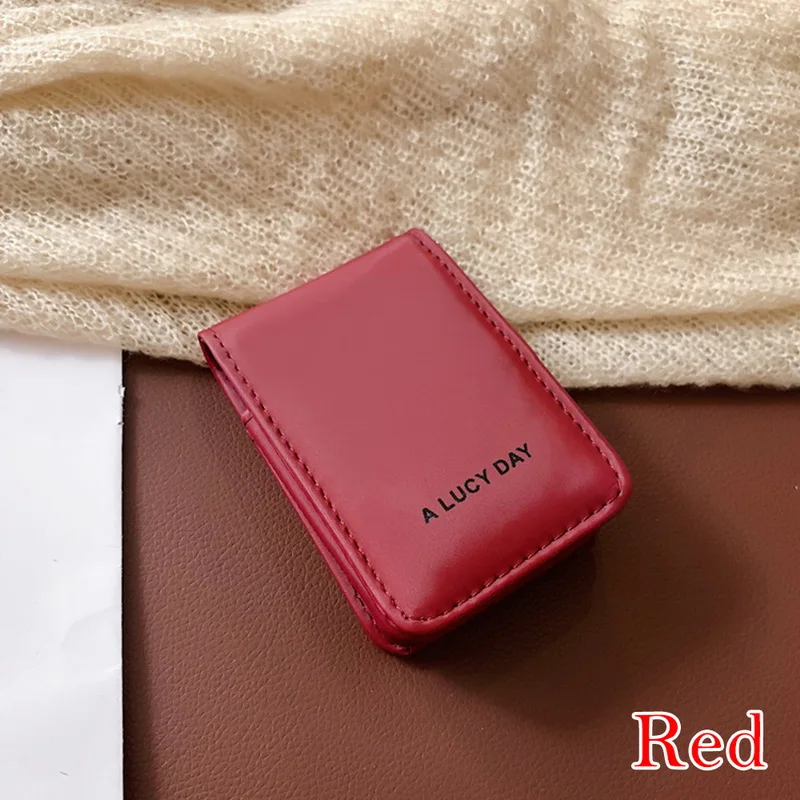 red 10x7x2cm Oeak модный мешочек для помады, Женская портативная косметичка с зеркалом, мини-сумка для женщин, чехол для макияжа, Женский чехол для помады - Цвет: red 10x7x2cm