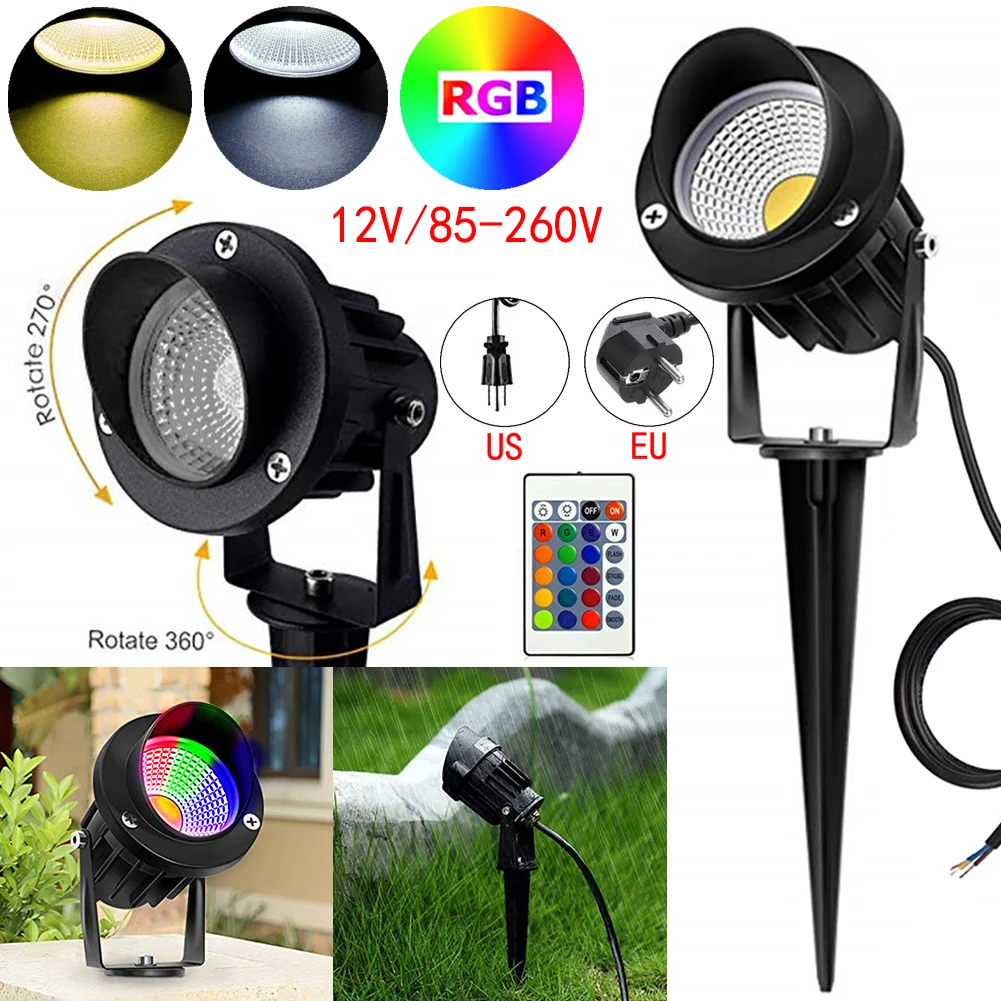 Светодиодный RGB прожектор уличное освещение для сада ландшафта стен двора дороги