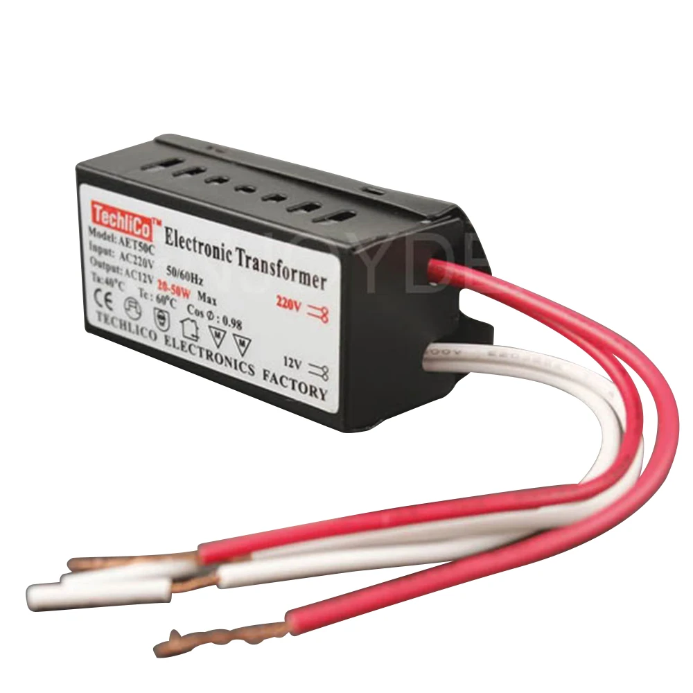 12V 20-50W блок питания привод электронного трансформатора для светодиодной полосы света