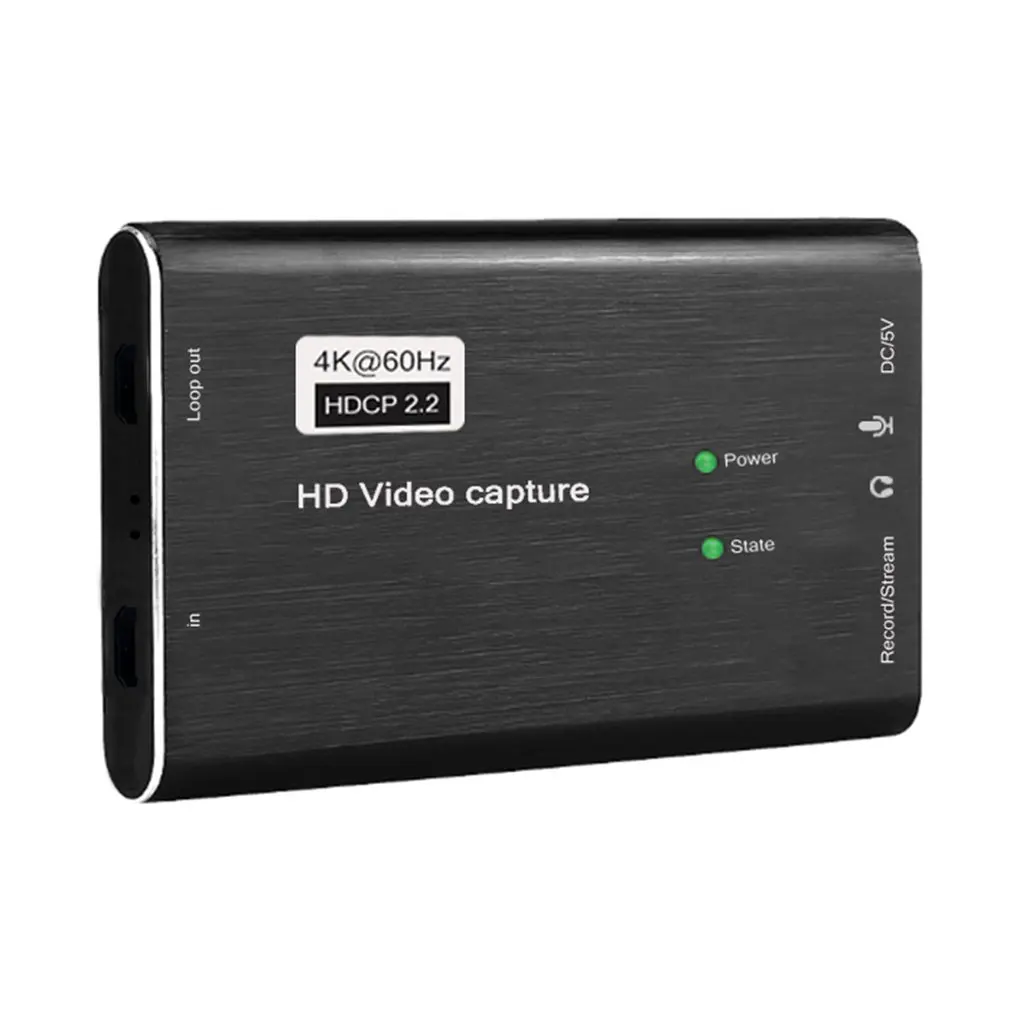 

2020 USB3.0 4K60Hz Video Capture Hdmi Naar Usb Video Capture Card Dongle Game Streaming Live Stream Broadcast Met Micinput