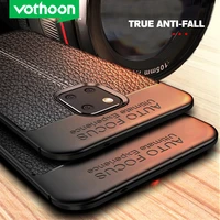 vothoon pu leather phone case for huawei mate 40 30 pro 20x 20 lite p40 p30 pro p20 lite soft silicon shockproof back case cover