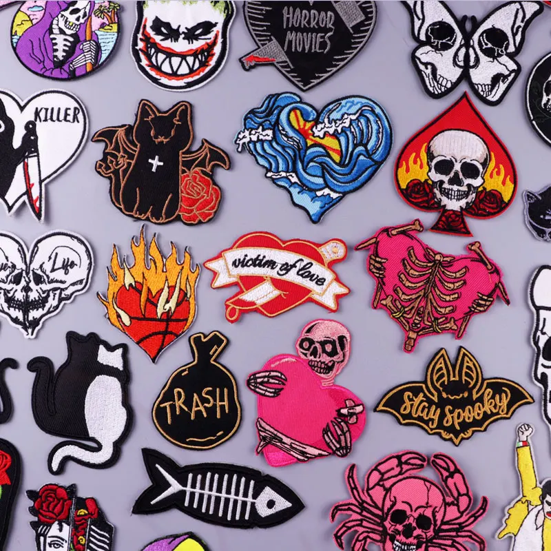 

Cartoon Animal Patch Iron On Stripes Patches On Clothes Basketball Embroidered Patches For Kid Clothing Badges On Backpack Dec