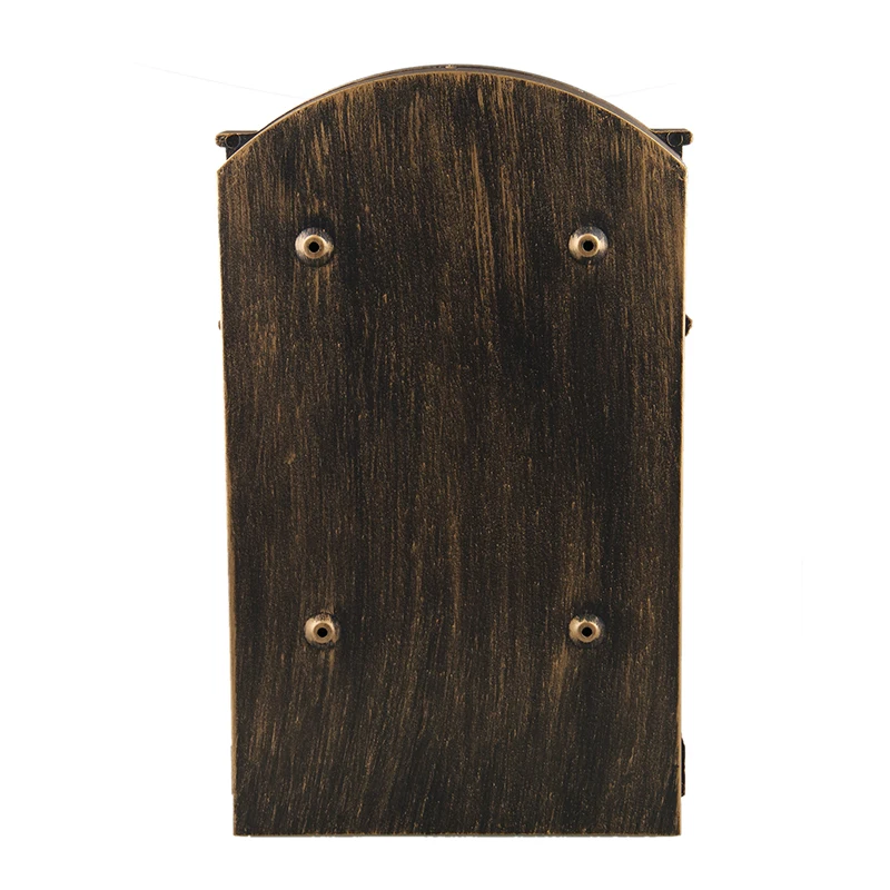 LOCKABLE SECURE POSTBOX LETTERBOX WALL MOUNTED STAINLESS MAIL POST LETTER BOX Model:Bronze | Дом и сад