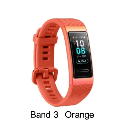 Band 3 Orange Huawei Band 3 Pro Band 3 Смарт-браслет 3 0,95 дюймов трекер для плавания Водонепроницаемый Bluetooth фитнес-трекер сенсорный экран - Цвет: Band 3 Orange