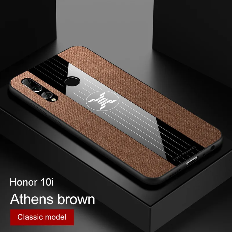 brown Для huawei Honor 10i HRY-LX1T чехол металлическое кольцо-держатель подставка Магнитный чехол для Honor10i Honor 10 i 20i кожаный чехол - Цвет: brown