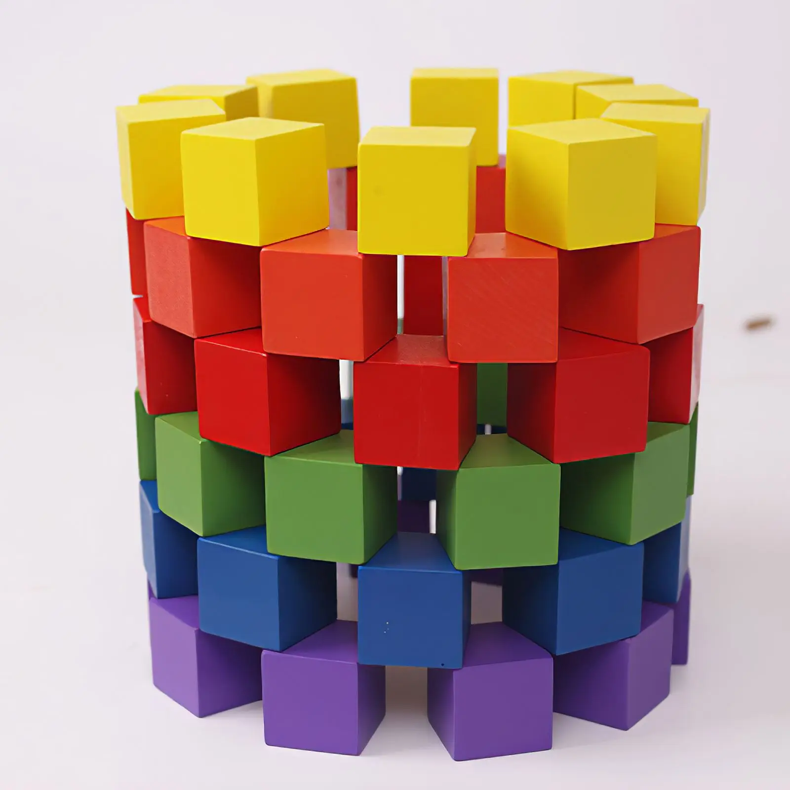 

DIY Wooden Square Blocks Wood Solid Cubes For Woodwork Craft Kids Toy Puzzle Making Material Colored Kids Build Blocks