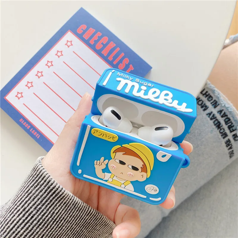 Силиконовый чехол для наушников с японской шоколадной едой Fujiya молочный сахар