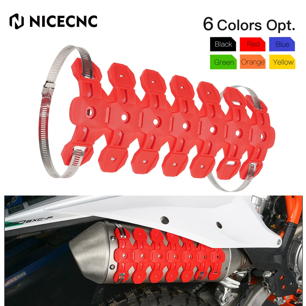 NICECNC глушитель выхлопной трубы защитный Защитная крышка для 2T 4T HONDA CR CRF XR 250 450 BETA RR