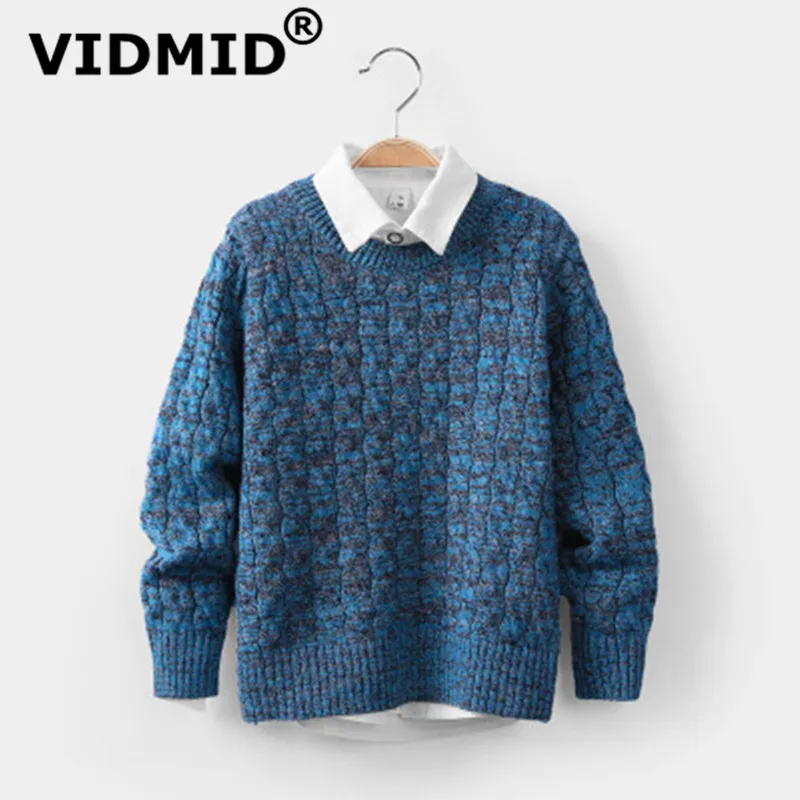 VIDMID; Новинка; сезон осень-зима; Детские свитера для мальчиков хлопковая детская вязаная одежда детская одежда свитера для маленьких мальчиков; 7088