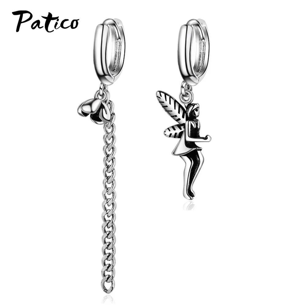 Милые женские серьги с буквенным принтом ручной работы из стерлингового серебра