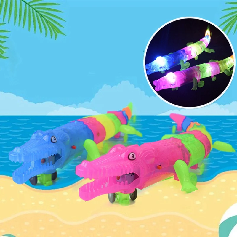 Плюшевые игрушки в виде крокодиловых животных со светодиодной подсветкой