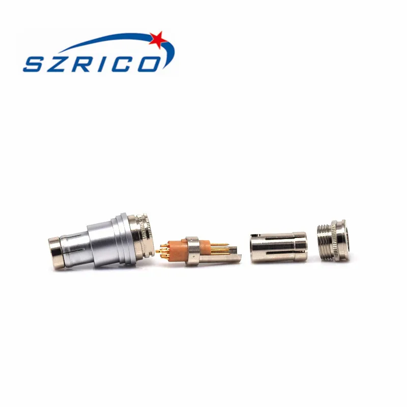 S103 1F Series Fischer короткий коннектор 2 3 4 5 6 7 8 10 12 14 16 штекер и гнездо металлический