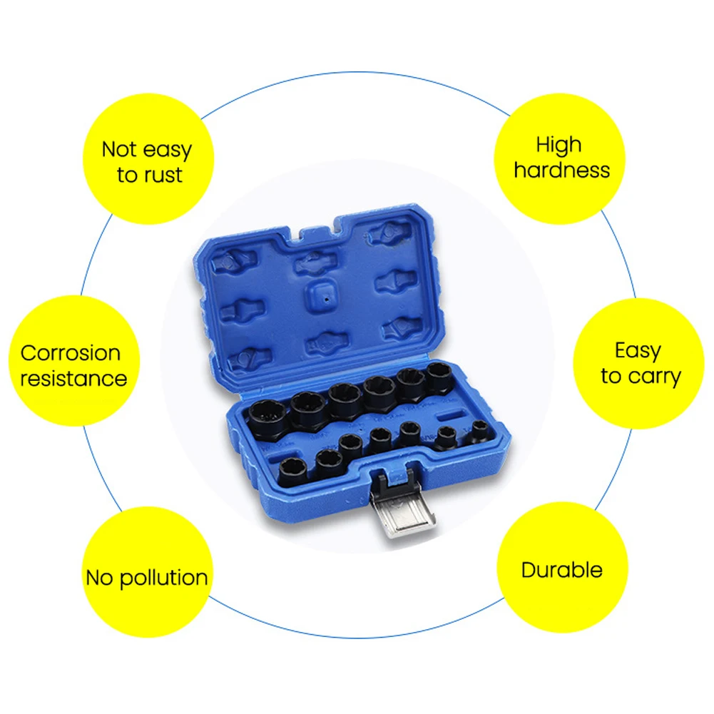 13 шт. поврежденный для затягивания ручек болтов гаек винтов инструмент удаления