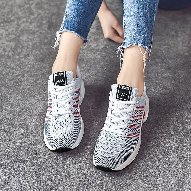 Легкие женские кроссовки для бега с воздушной подушкой смешанные цвета