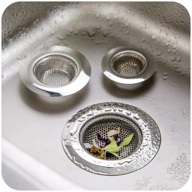 

1PC New Stainless Steel Waste Plug Sink Filter Hair Catcher Drains Kitchen Sink Strainer Stopper Bathroom Household Accessories