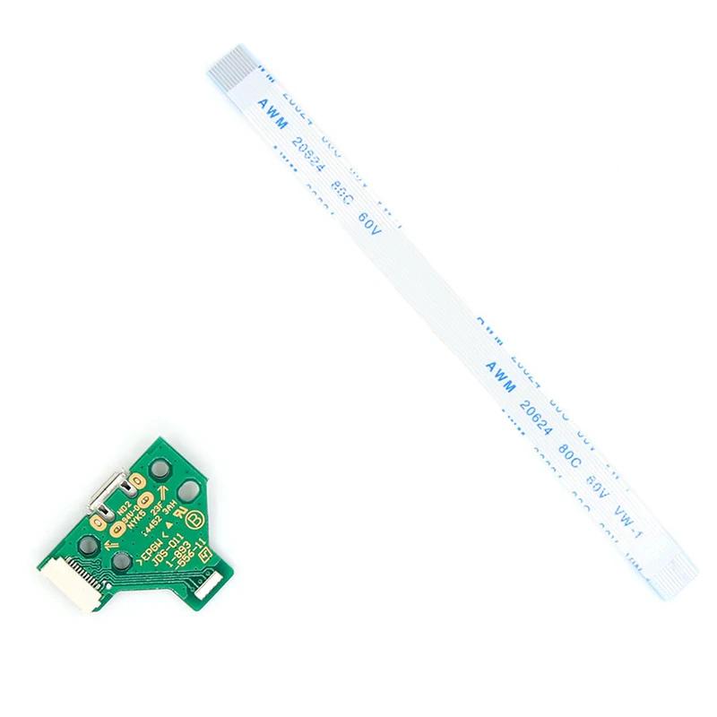 Фото Печатная плата с USB-портом для зарядки, разъем для 12Pin JDS 011 030 040 055 14Pin 001, коннектор для контроллера PS4, 1 шт. №3