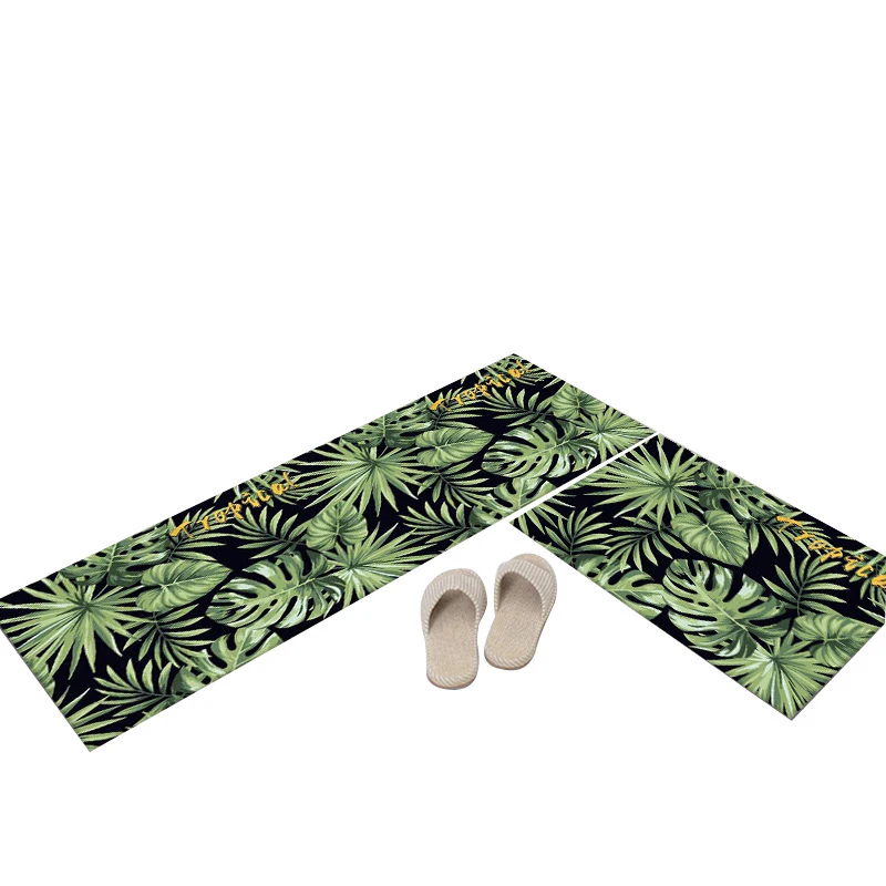 Противоскользящий напольный коврик с длинной полосой маслостойкий кухонный