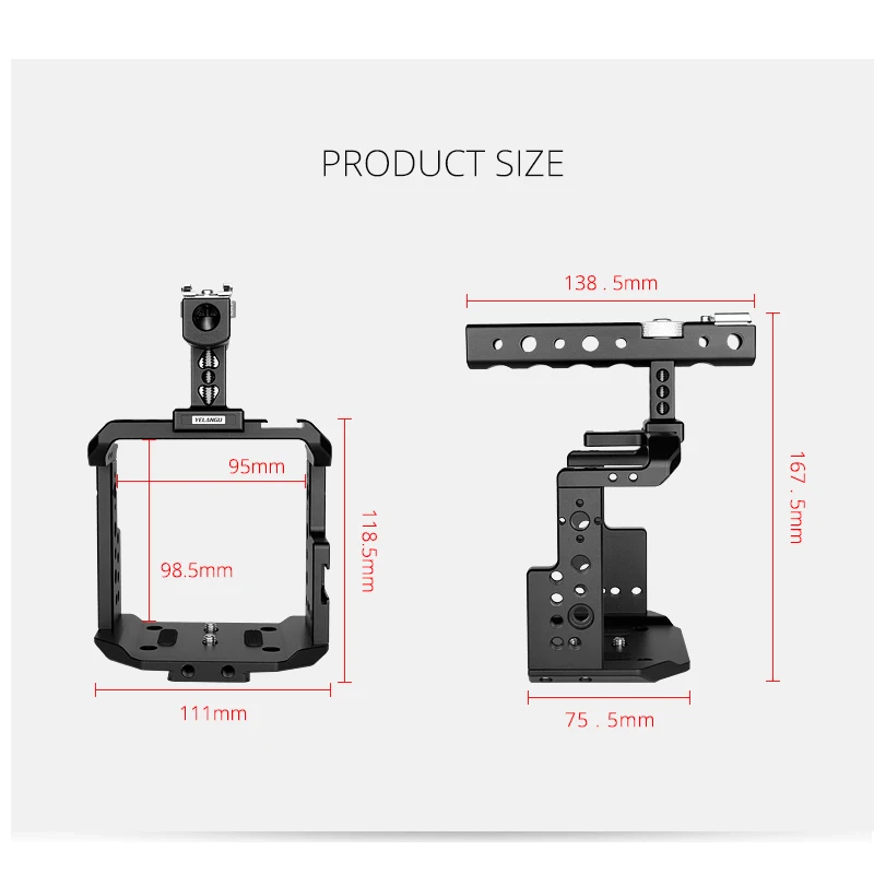 Корпус для камеры SmallRig из алюминиевого сплава с верхней ручкой кинокамеры Z CAM E2 E2C