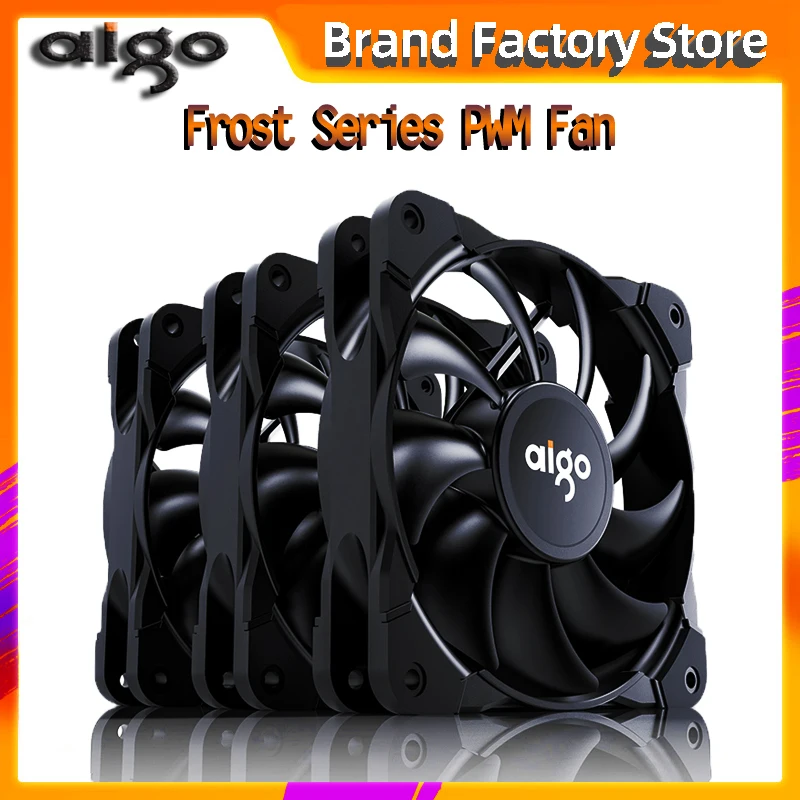 Aigo Новый ШИМ 4 Pin 120 мм компьютер чехол вентилятор бесшумный 12 см Процессор