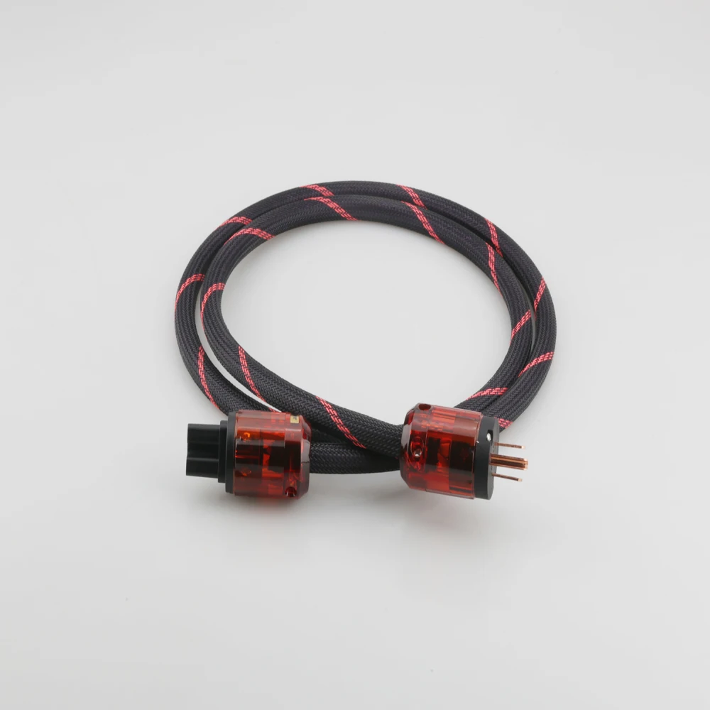 Hi End аудио серии Мощность шнур питания кабель 046 вилка + C IEC Соединительный Шнур