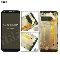 With Frame LCD Screens For Oukitel LCD Display Touch Screen Digitizer Assembly Panel Sensor Phone Repair Sets 100  Tested
