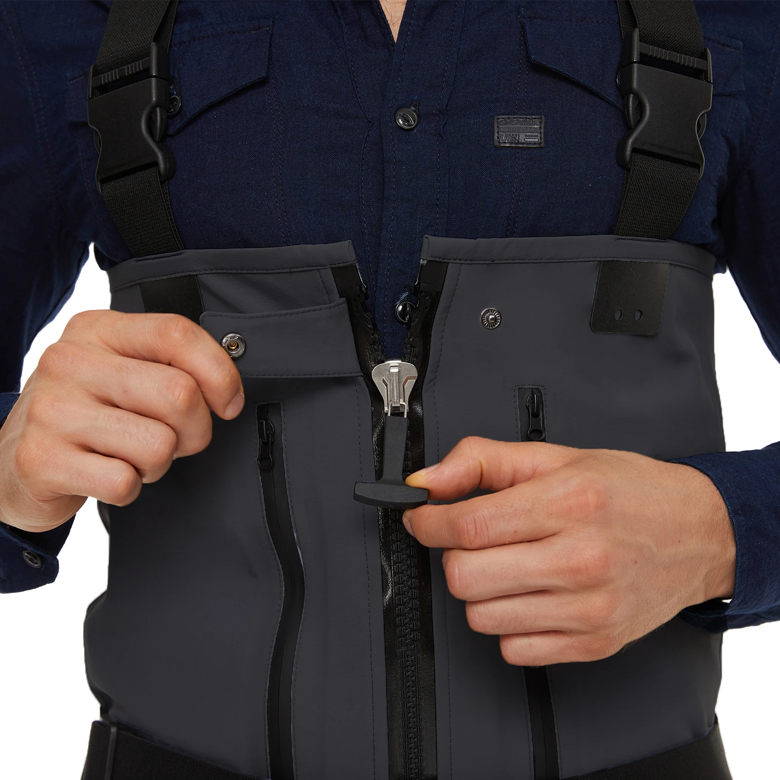 

Breathable Chest Waders WM9 for Hunting Fishing Waterproof Dry Pants With Neoprene Stocking Foots