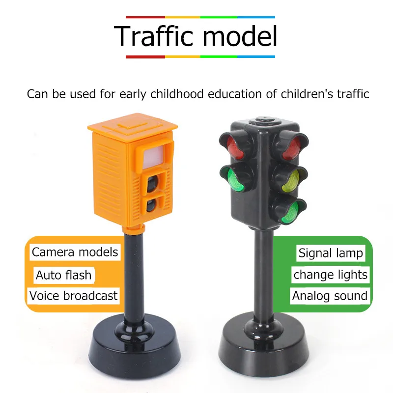 Мини дорожные знаки дорожный светильник сигнальные игрушки детская