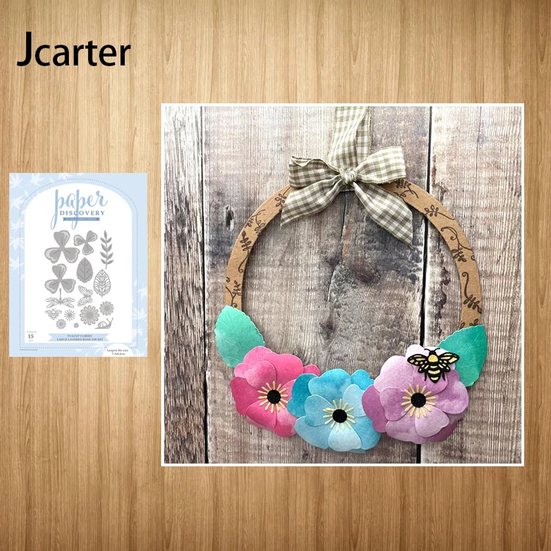 

Цветы, бабочки, листья, металлические Вырубные штампы, форма для скрапбукинга, рукоделие, вырезанный трафарет, карта, создание искусственны...