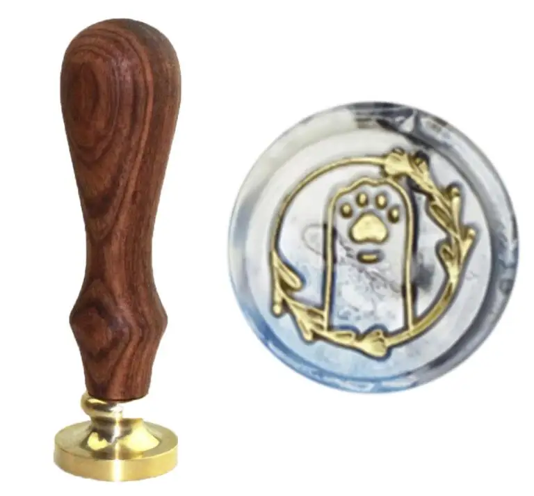 

Dog's paw Wax Seal Antique Retro Diy Metal Card Making For Scapbooking Decorative Gift Wedding Invitation