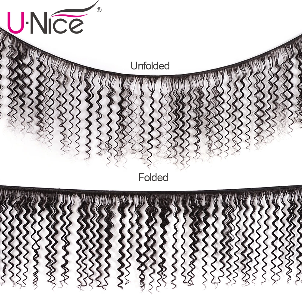Пряди волос с крупными волнами волосы Unice 1 шт. 100% натуральные для наращивания 8-26
